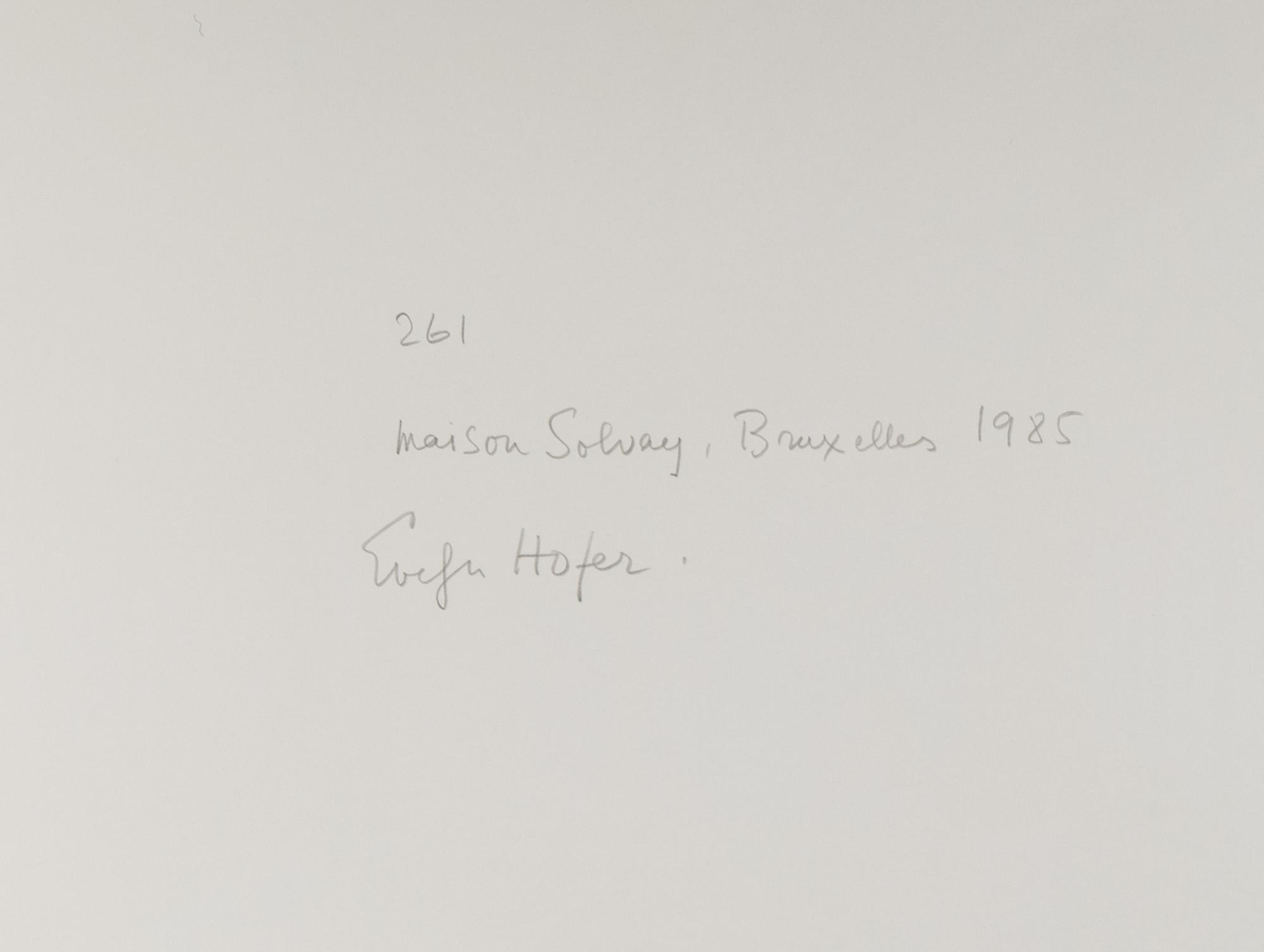 Evelyn Hofer (1922-2009) 260, Villa Stuck, Munich, 1984 ; and Maison Solvay Bruxelles, 1985