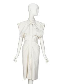 BOTTEGA VENETA, SLEEVELESS SHIRTDRESS, 2020