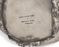 A Coin Silver Floral Repousse Covered Milk Jug and Covered Sugar Dish, Gorham Thurber (active 1850-1852), Providence, RI, 1850-1852