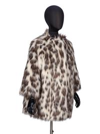 PRADA, SPOTTED FAUX FUR COAT