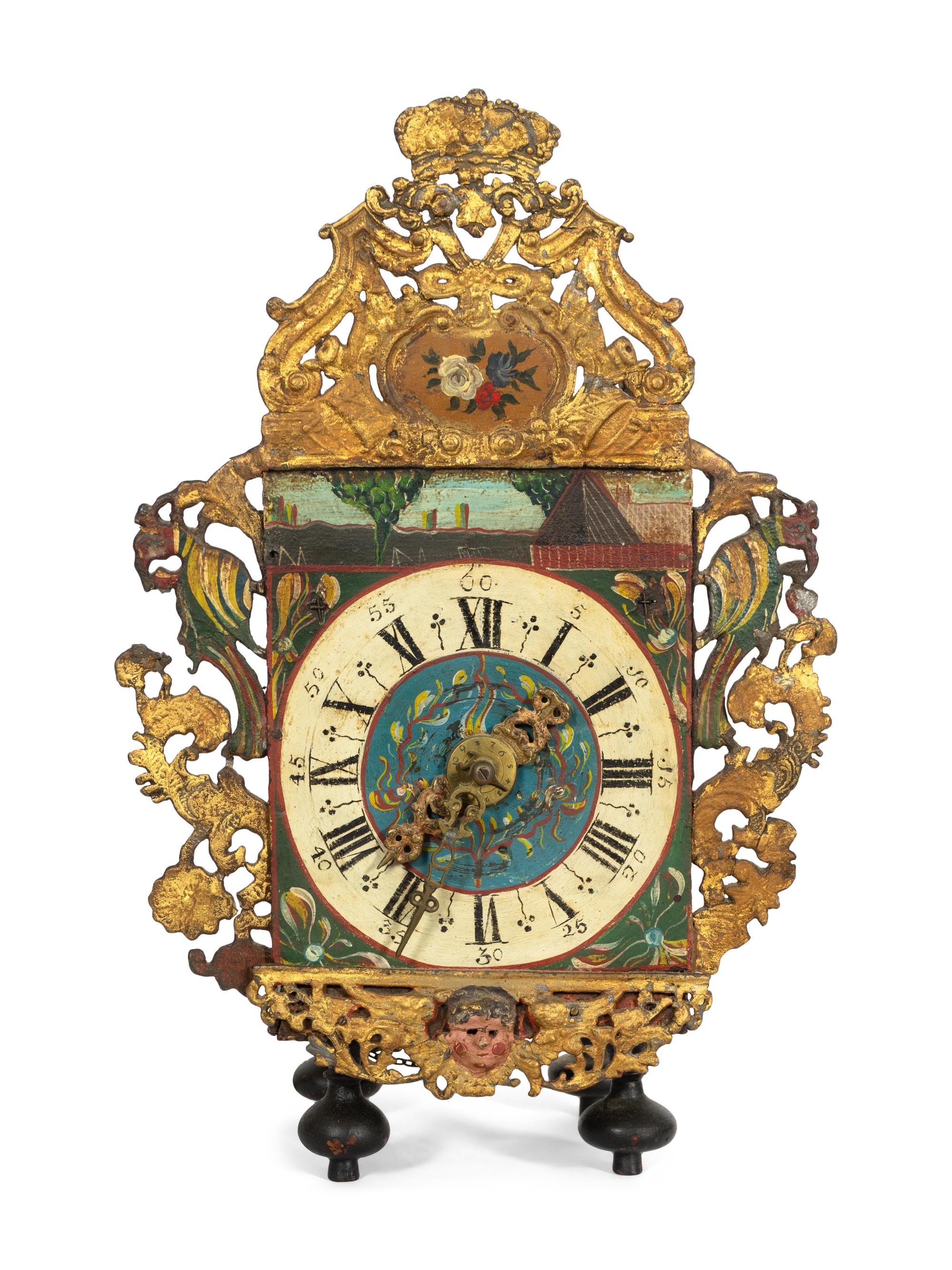 A Dutch Frisian Stoel Clock