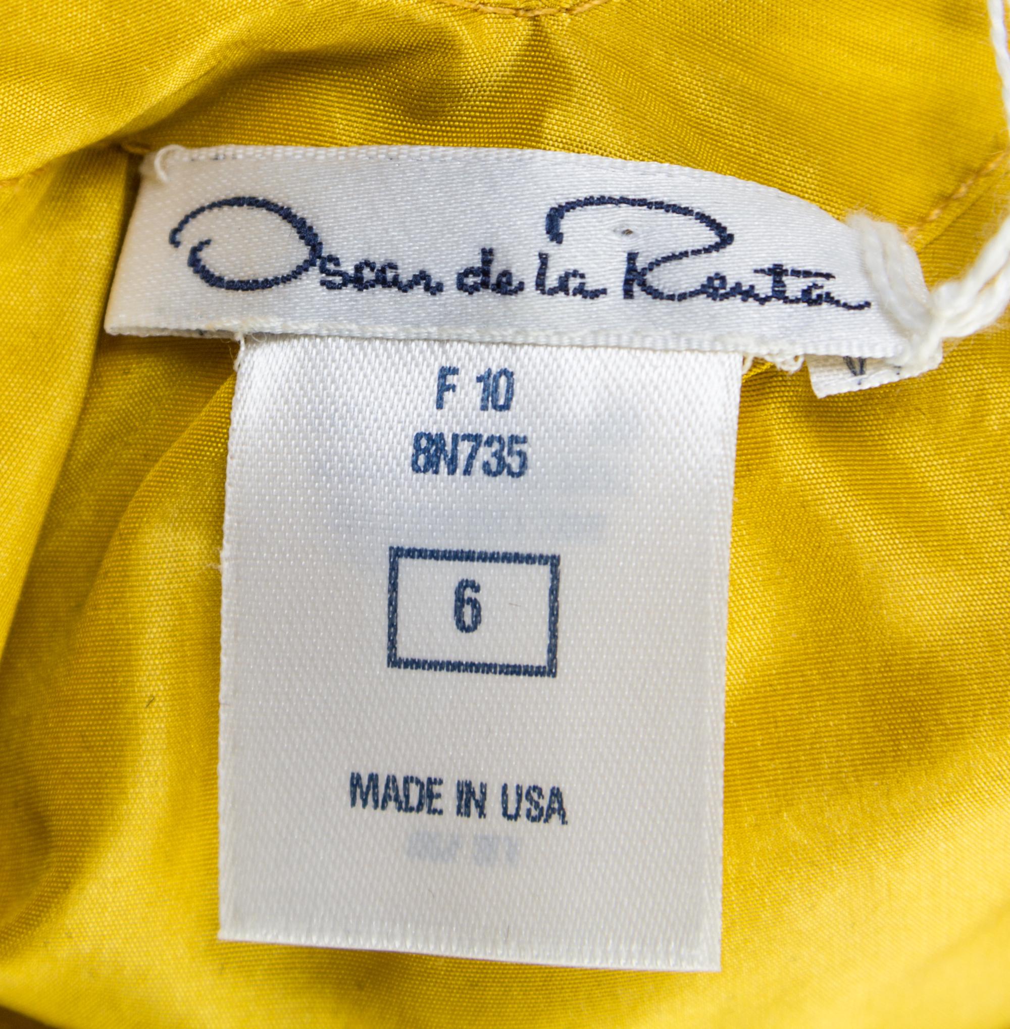 A Pair of Oscar de la Renta Silk Sleeveless Tops, Size 6.