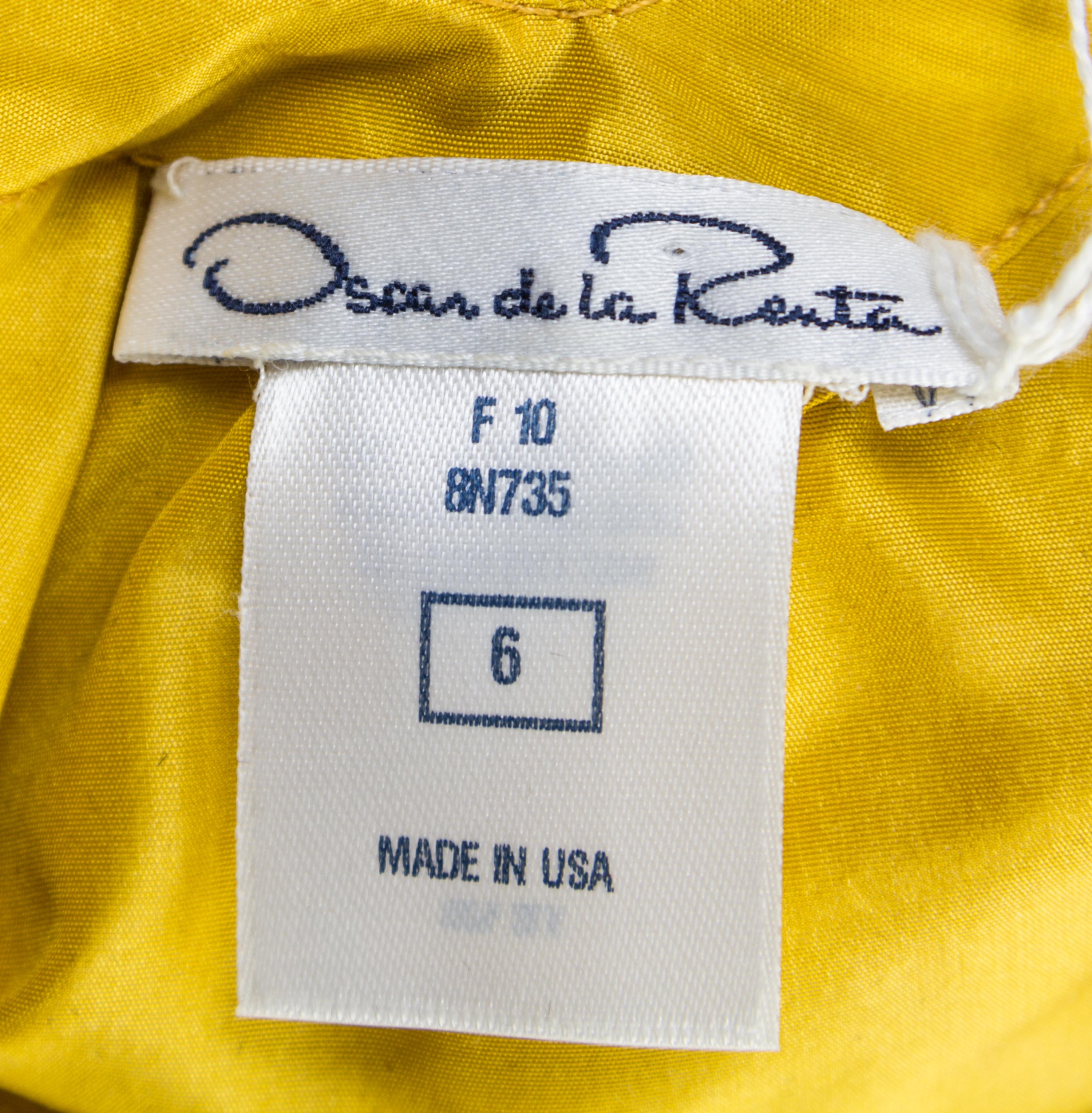A Pair of Oscar de la Renta Silk Sleeveless Tops, Size 6.