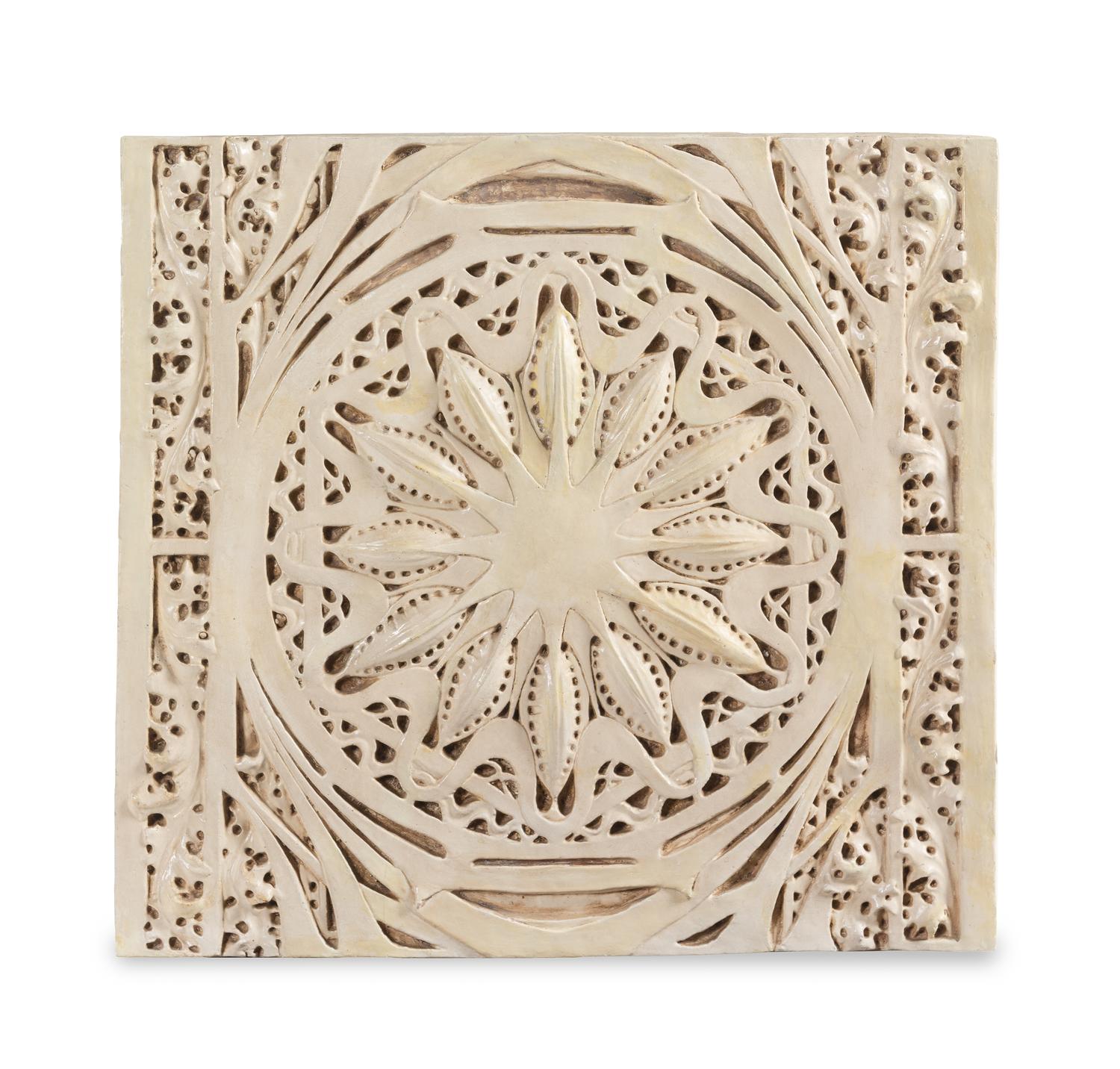 A Painted Plaster Panel After Dankmar Adler and Louis Sullivan