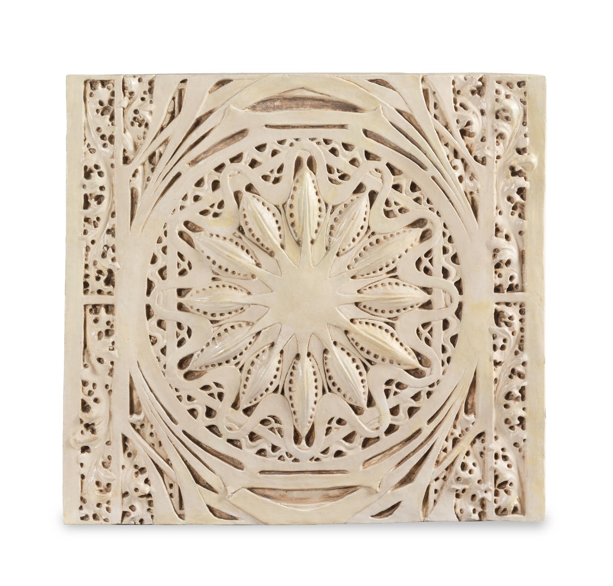 A Painted Plaster Panel After Dankmar Adler and Louis Sullivan