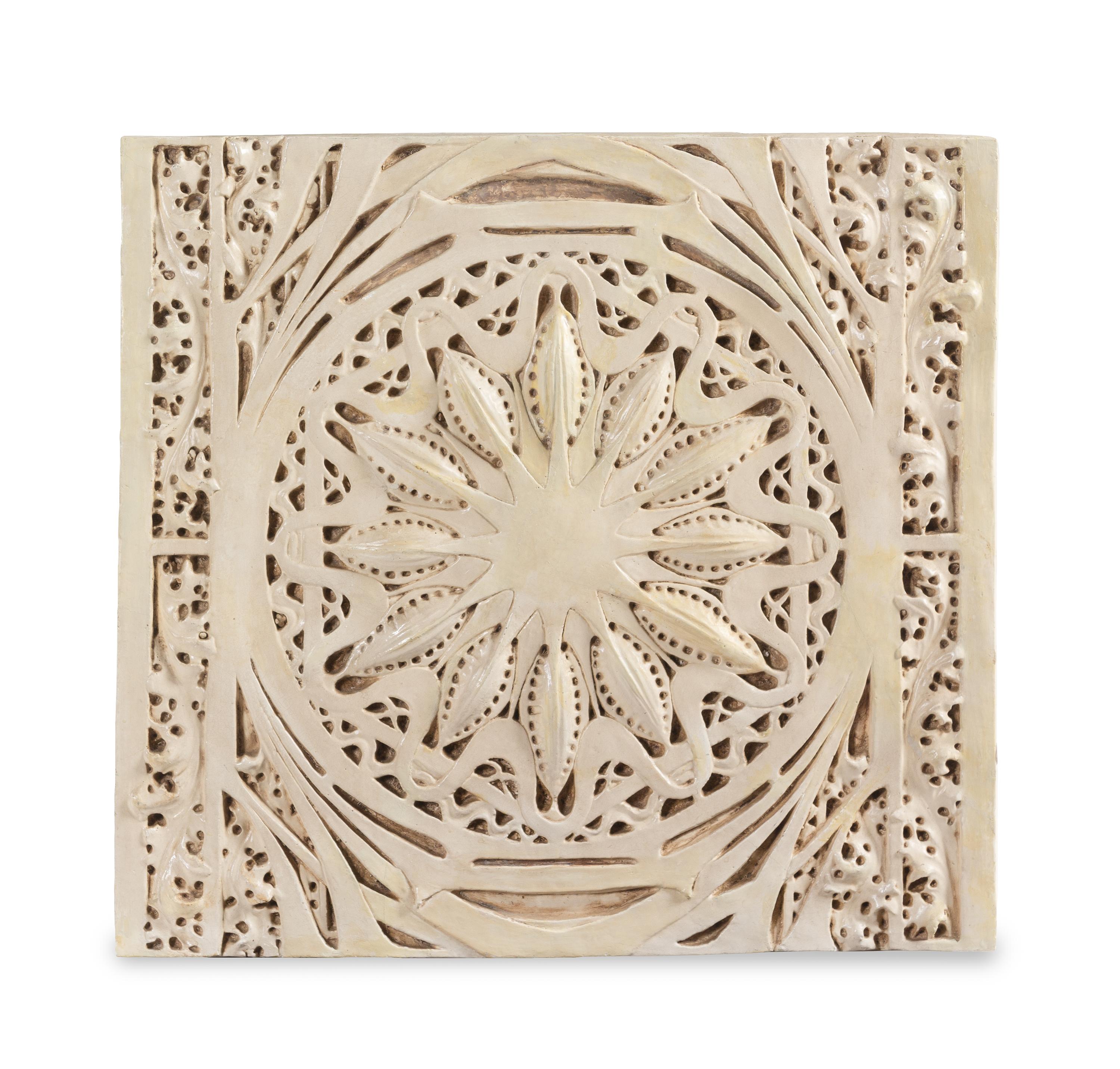 A Painted Plaster Panel After Dankmar Adler and Louis Sullivan