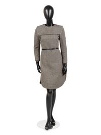 Pierre Cardin Belted Wool Dress, 1960s