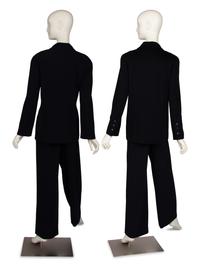 Chanel Navy Three-Piece Ensemble and Pea Coat, 1998-1999
