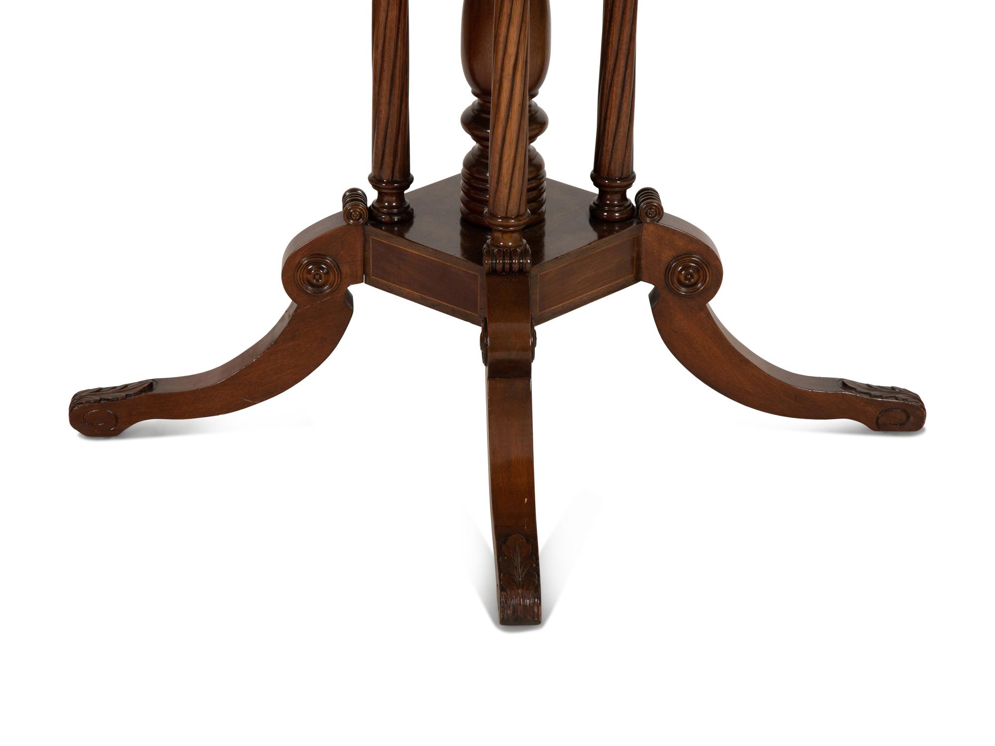 A Regency Style Circular Mahogany Center Table