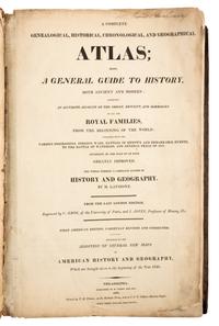 LAVOISNE, C.V. A Complete Genealogical, Historical, Chronological, and Geographical Atlas. Phila., 1820. JAMES BUCHANAN'S COPY SIGNED