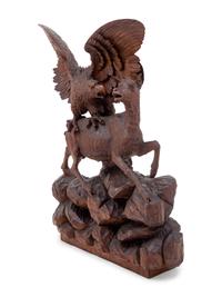 A Black Forest Carved Figural Group Attributed to Johann Georg Schwanthaler (German, 1740-1810)