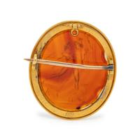 ANTIQUE, AGATE INTAGLIO BROOCH