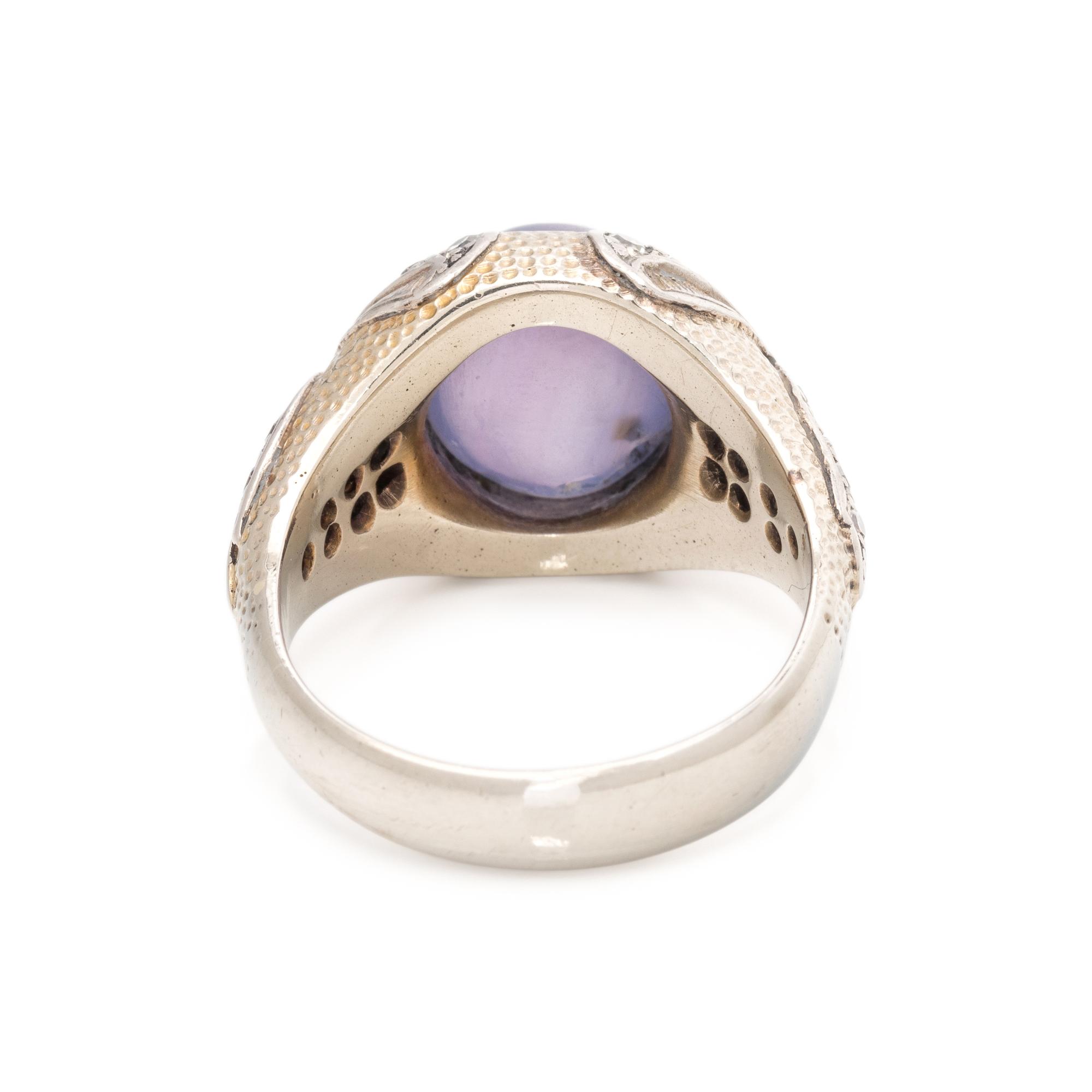 PURPLE STAR SAPPHIRE RING