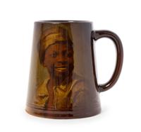 A Rookwood Pottery Portrait Mug Height 4 3/4 inches. — EDITH FENTON, 1901