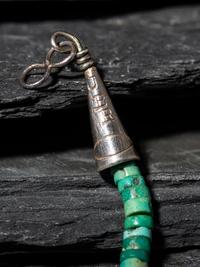 Single-strand Natural Smokey Valley Turquoise Nugget Necklace