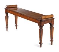 An English Oak Hall Bench