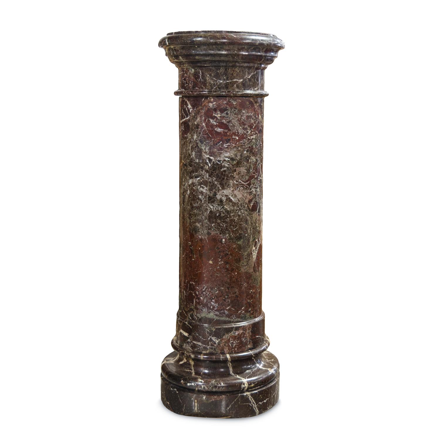 A Continental Marble Pedestal