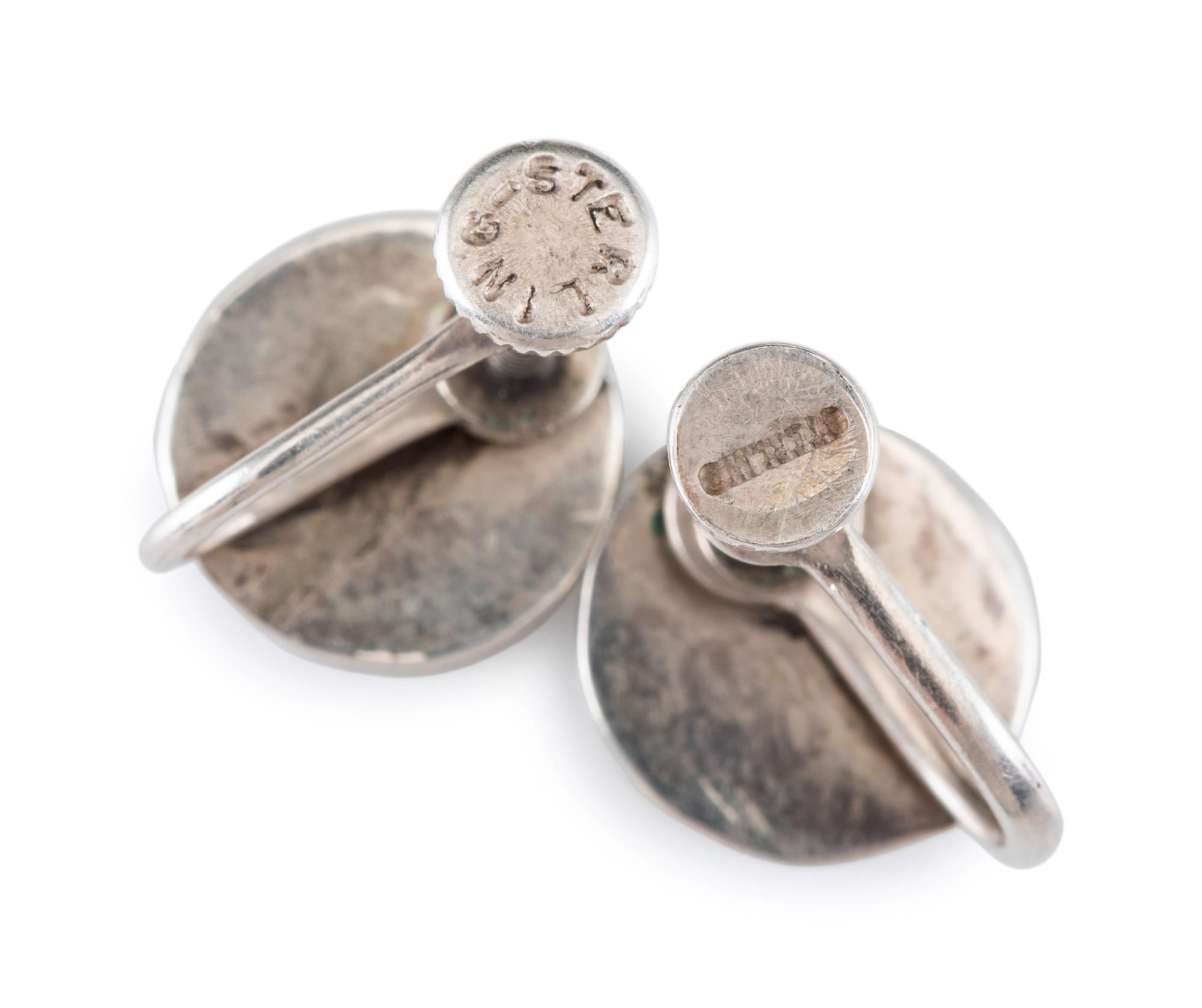 Navajo and Zuni Silver and Turquoise Earrings