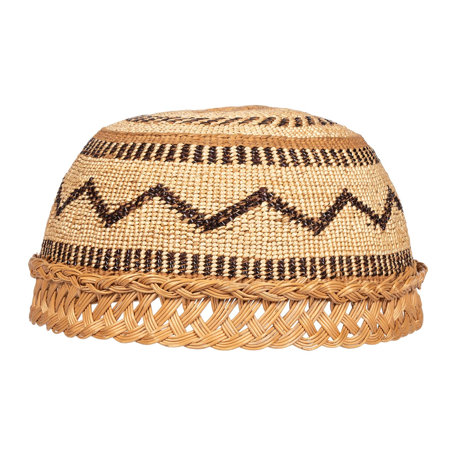 Yurok Finely Woven Basketry Hat