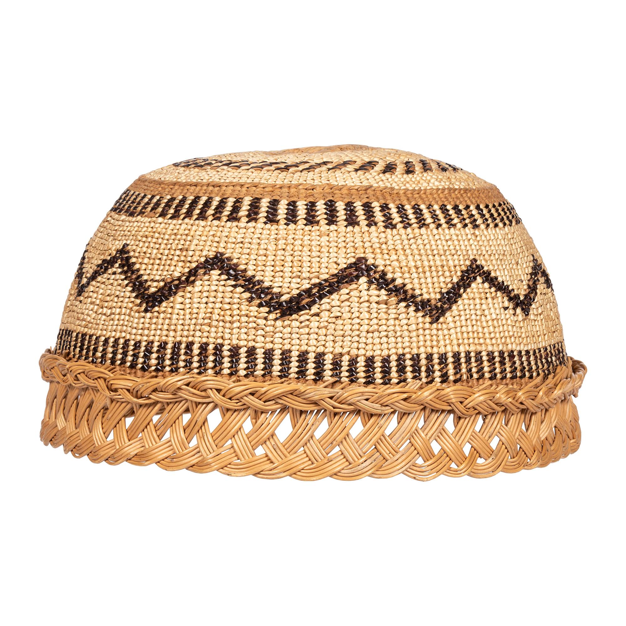 Yurok Finely Woven Basketry Hat