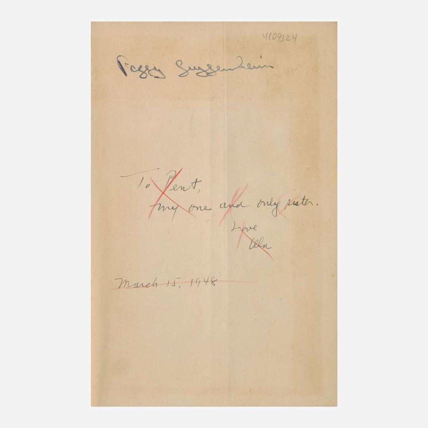[Literature] Capote, Truman, and Peggy Guggenheim Group of 2 Titles from Peggy Guggenheim's Library