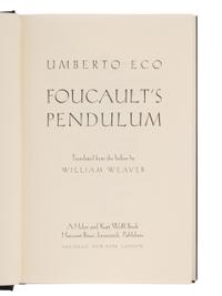 ECO, Umberto (1932-2016). A group of 6 works by Eco’s, MOST FIRST AMERICAN EDITIONS, comprising: