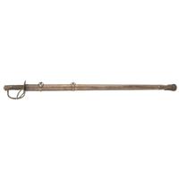 Memphis Novelty Works Straight Blade Cavalry Saber with Brass Scabbard