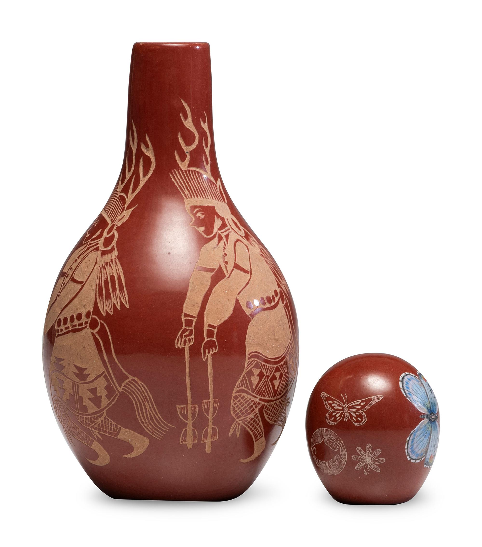 Redware Sgraffito Pottery