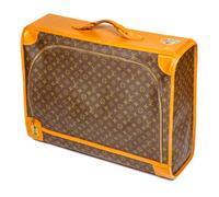 A Louis Vuitton Soft Sided Monogram Canvas Suitcase, 25" L x 19.75" H x 8.5" D; Handle drop: 2.5".