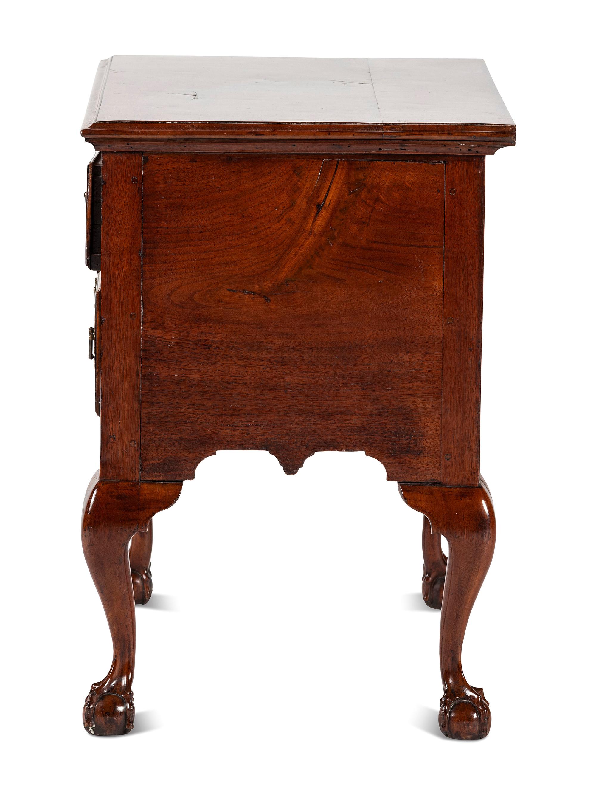 A Chippendale Mahogany Claw-and-Ball Foot Dressing Table