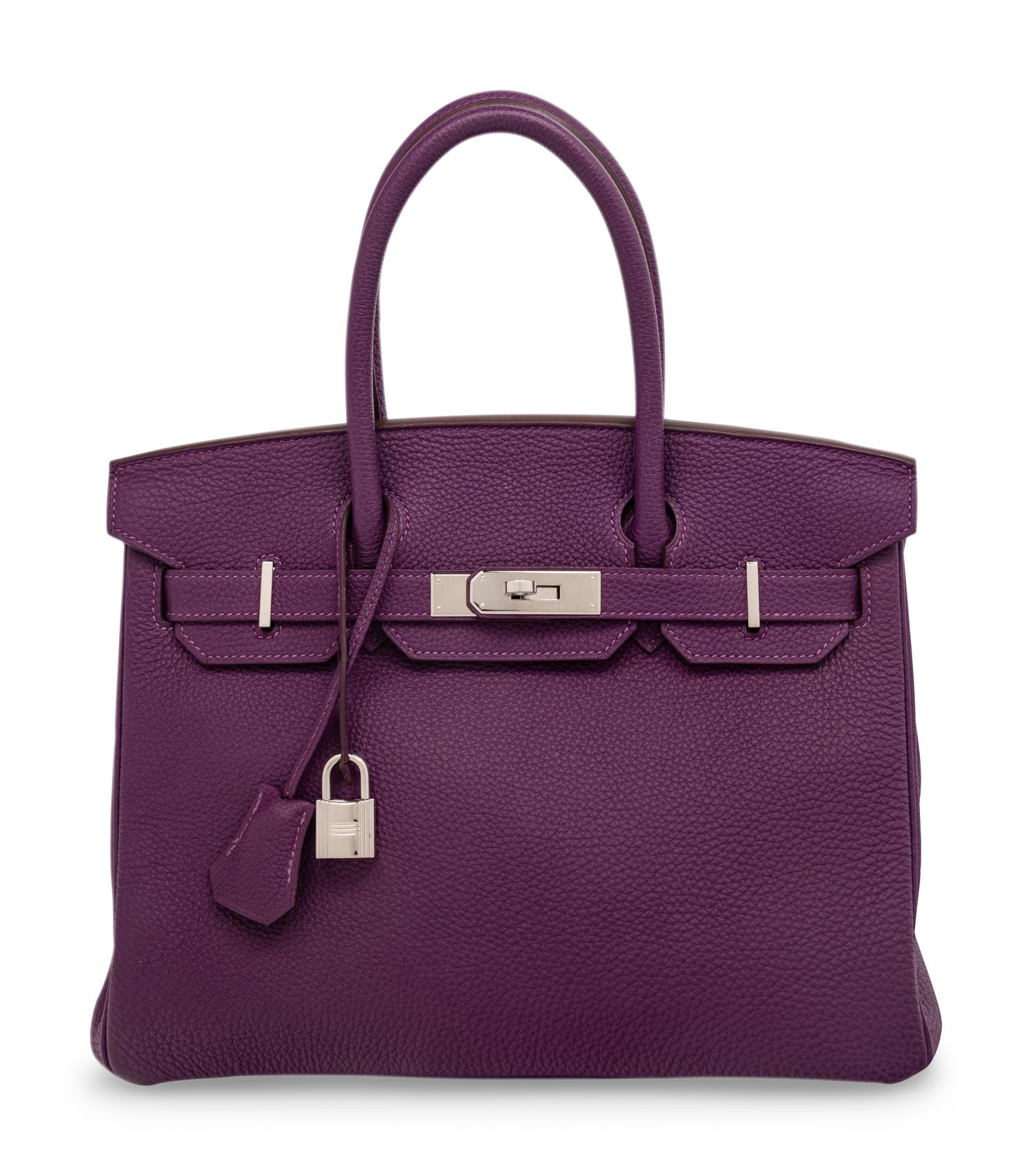 HERMÈS BIRKIN 30 IN ANEMONE TOGO LEATHER