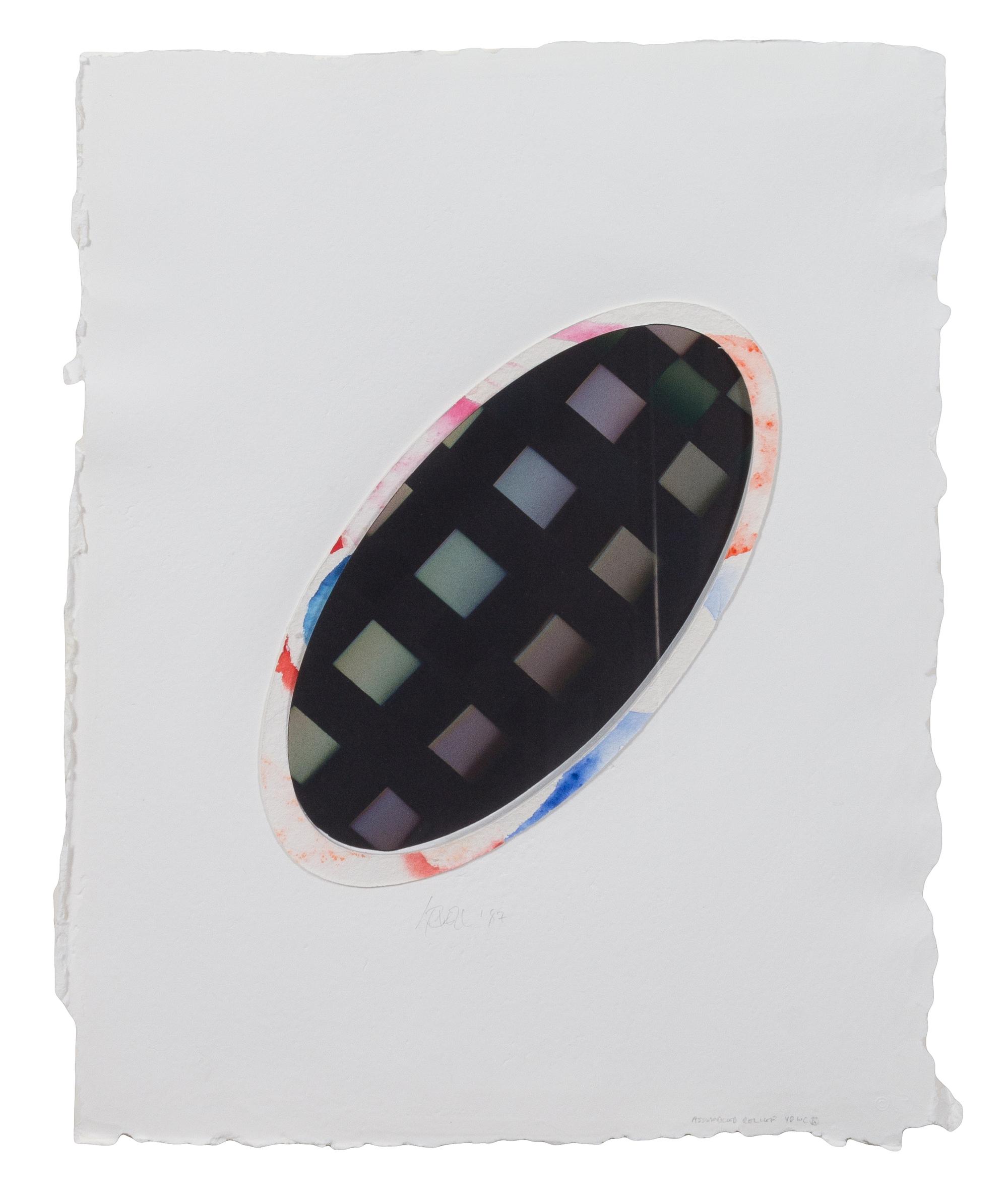 Larry Bell, (American, b. 1939), Assembled Relief 5, 1987