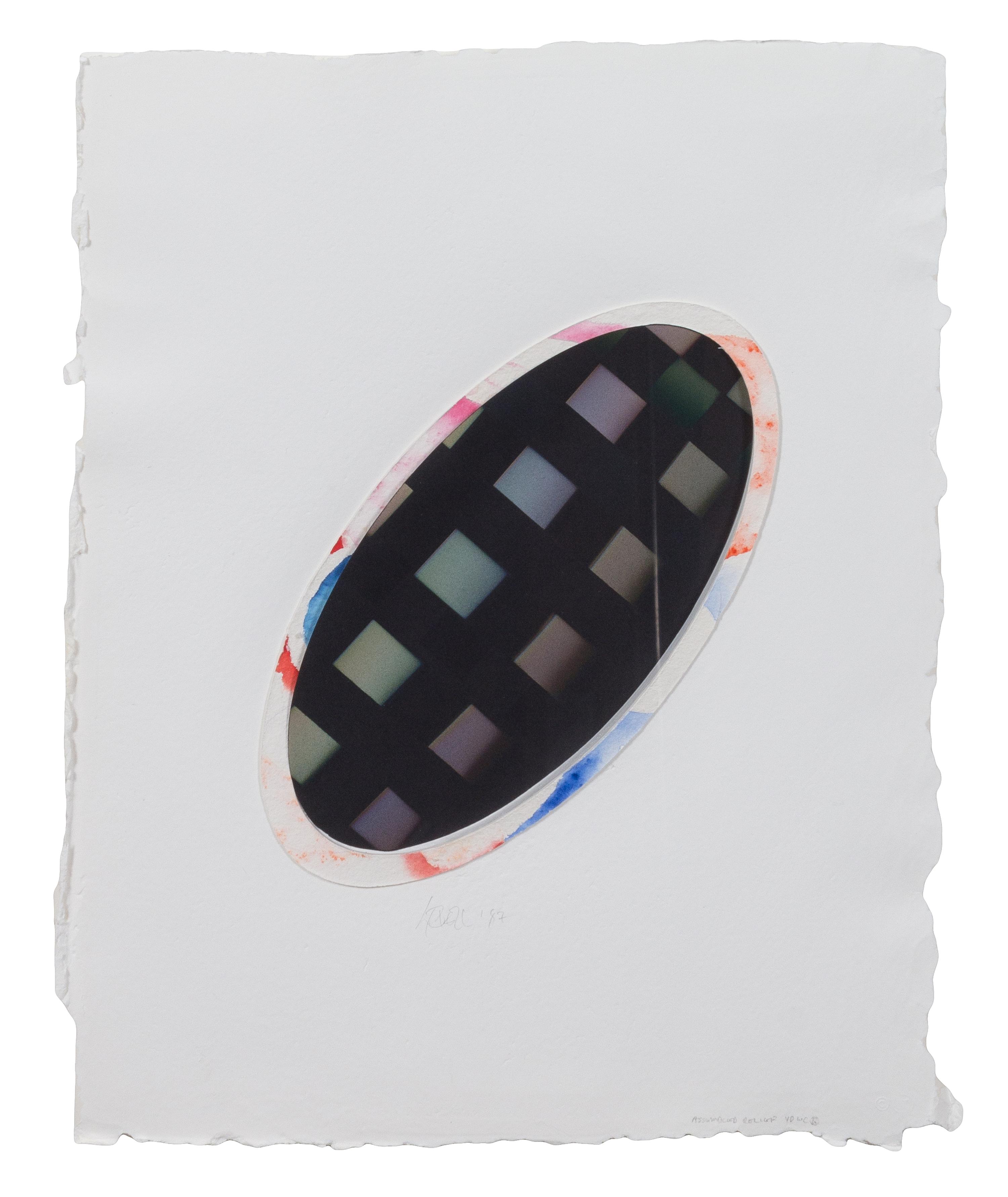 Larry Bell, (American, b. 1939), Assembled Relief 5, 1987