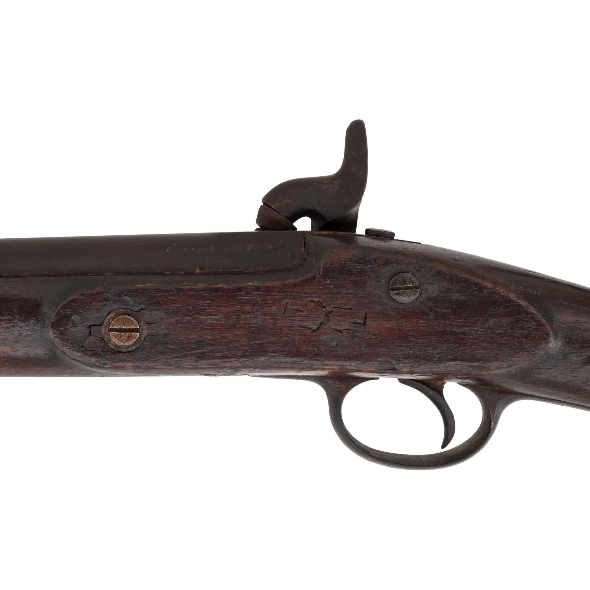 Confederate "A" Marked Cleaned & Repaired British Pattern 1856 Enfield Rifle Dated 1861