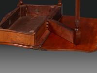A Federal Birch Veneered and Inlaid Mahogany Game Table