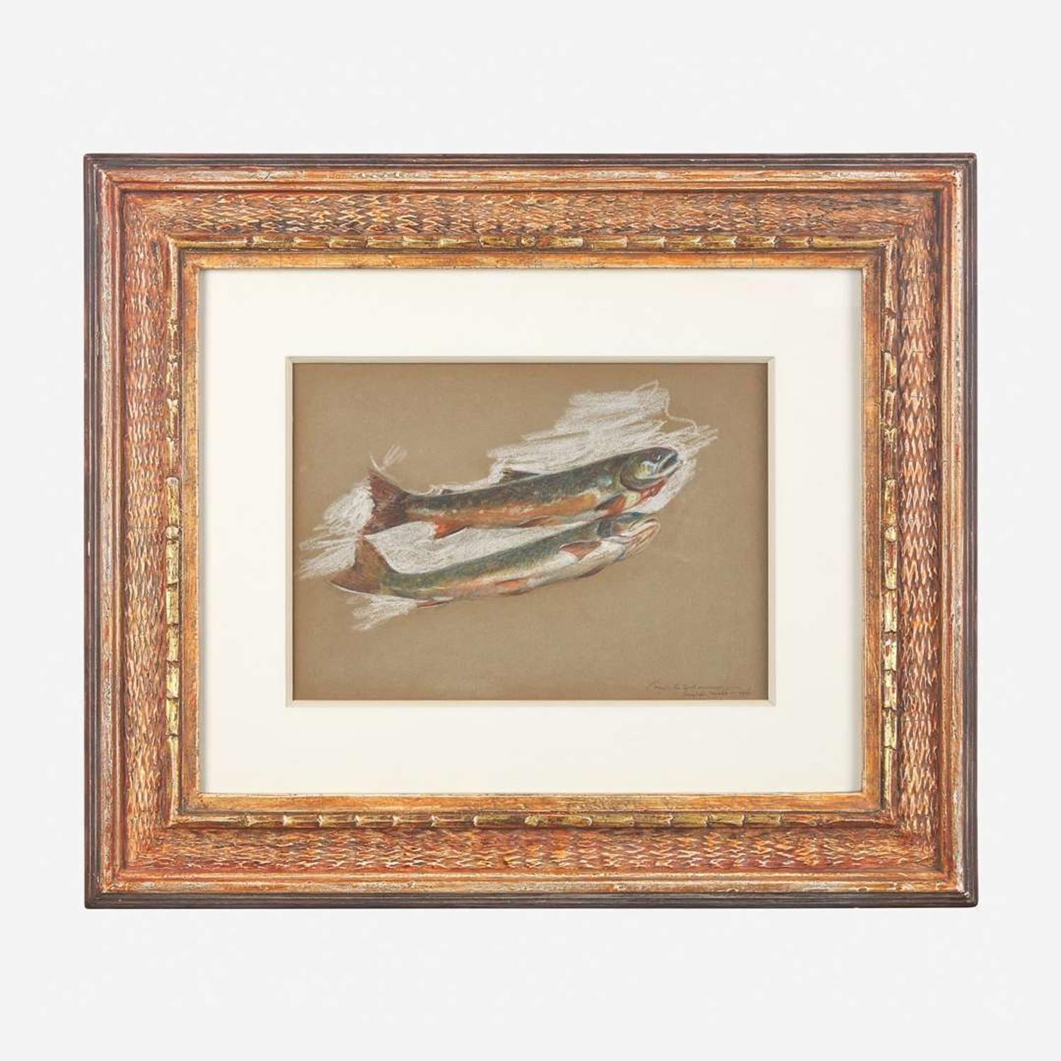 Frank Earle Schoonover (American, 1877-1972) Two Trouts