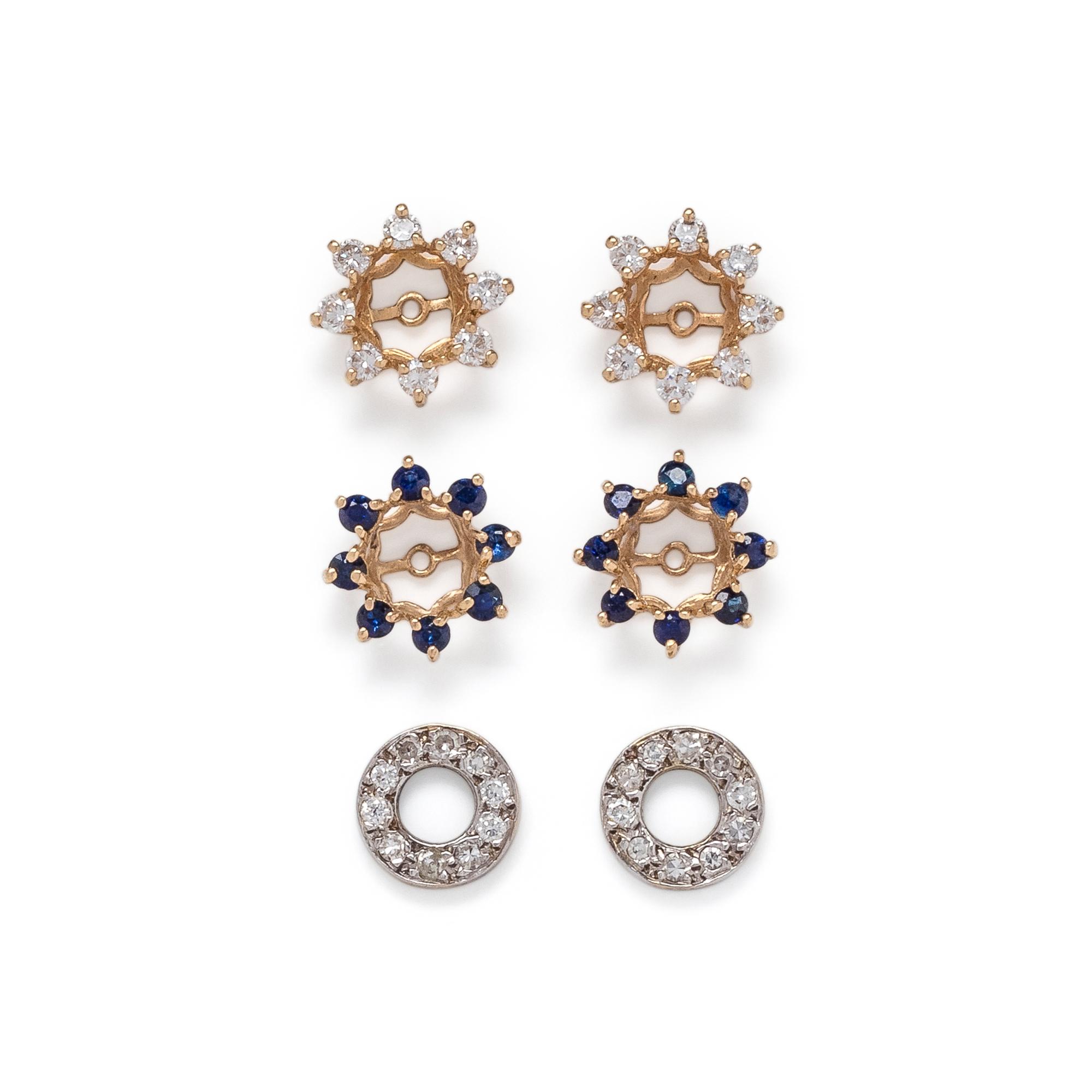 COLLECTION OF EARRING JACKETS