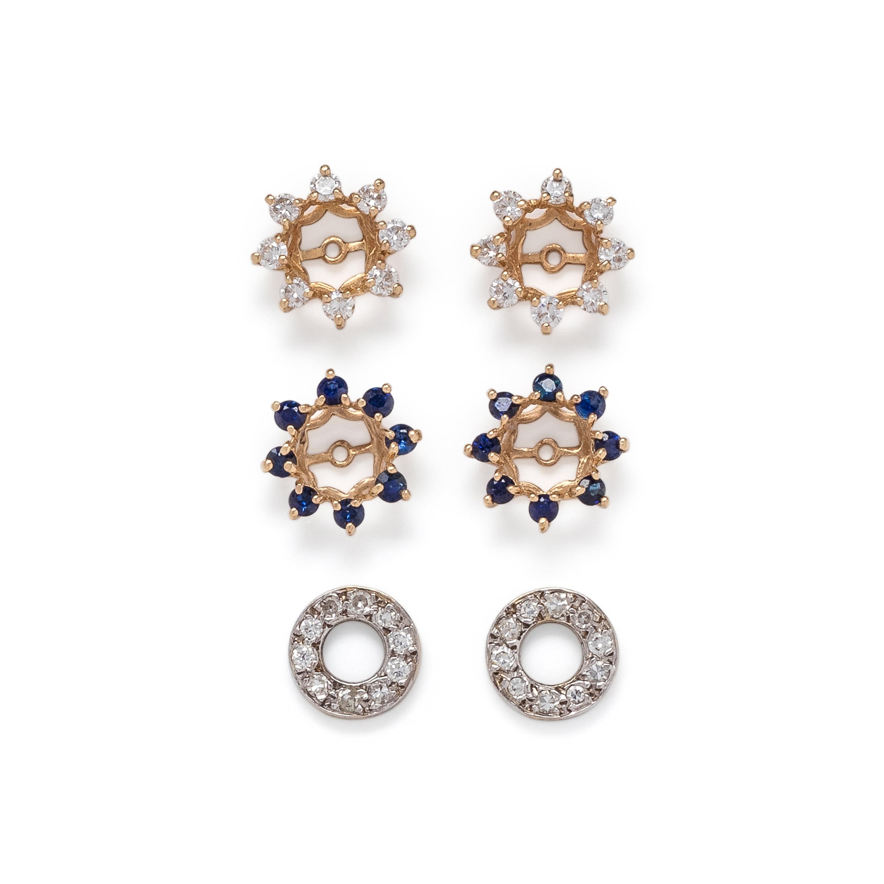 COLLECTION OF EARRING JACKETS