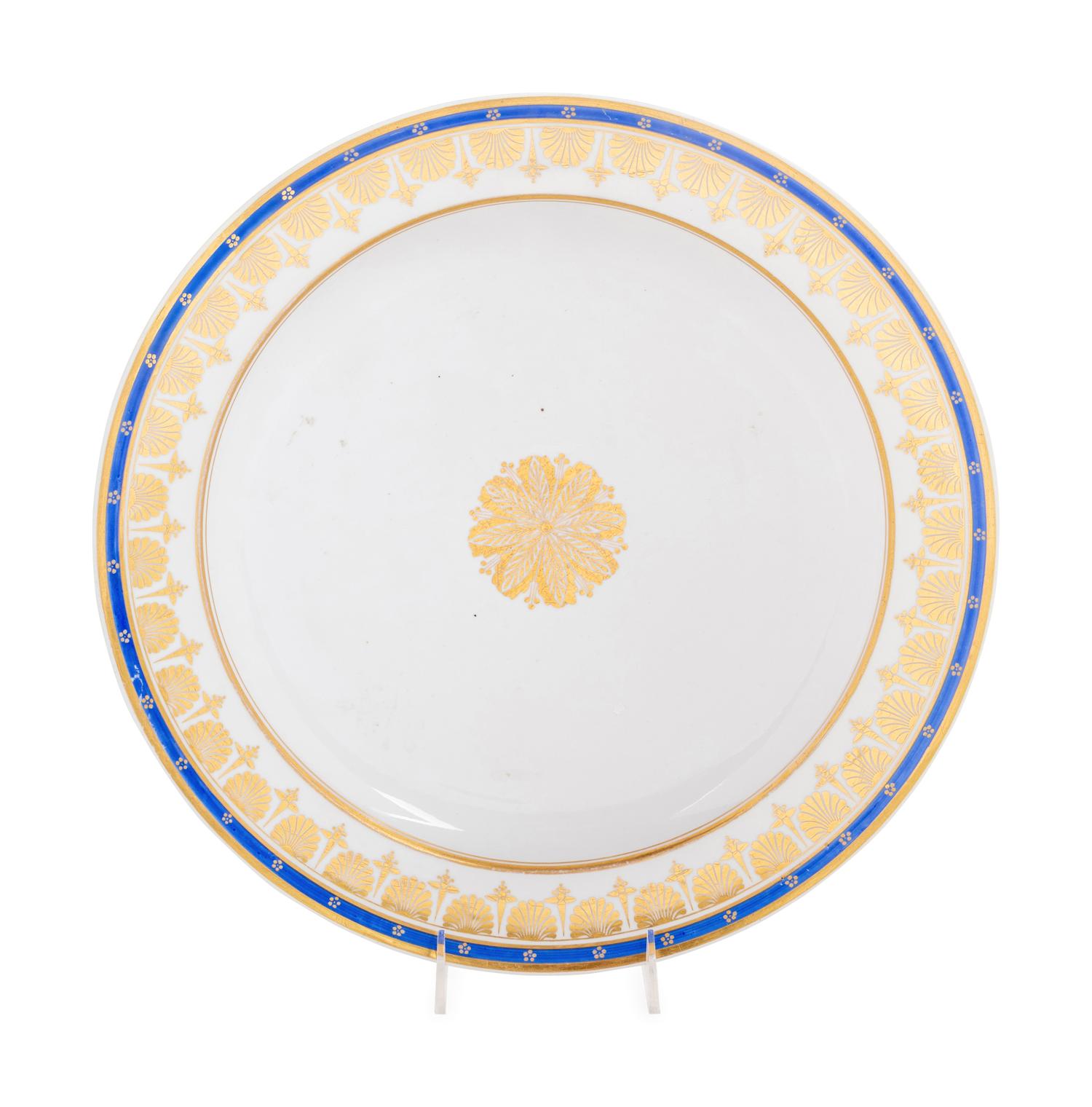 A Nicholas I Imperial Porcelain Factory Serving Platter
