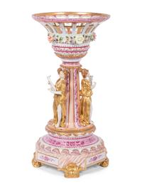 A Dresden (Richard Klemm) Porcelain Figural Centerpiece