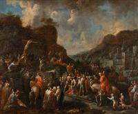 Northern Netherlands, Late 17th/Early 18th Century — Christ on the Way to Calvary with Fortified City in the Distance