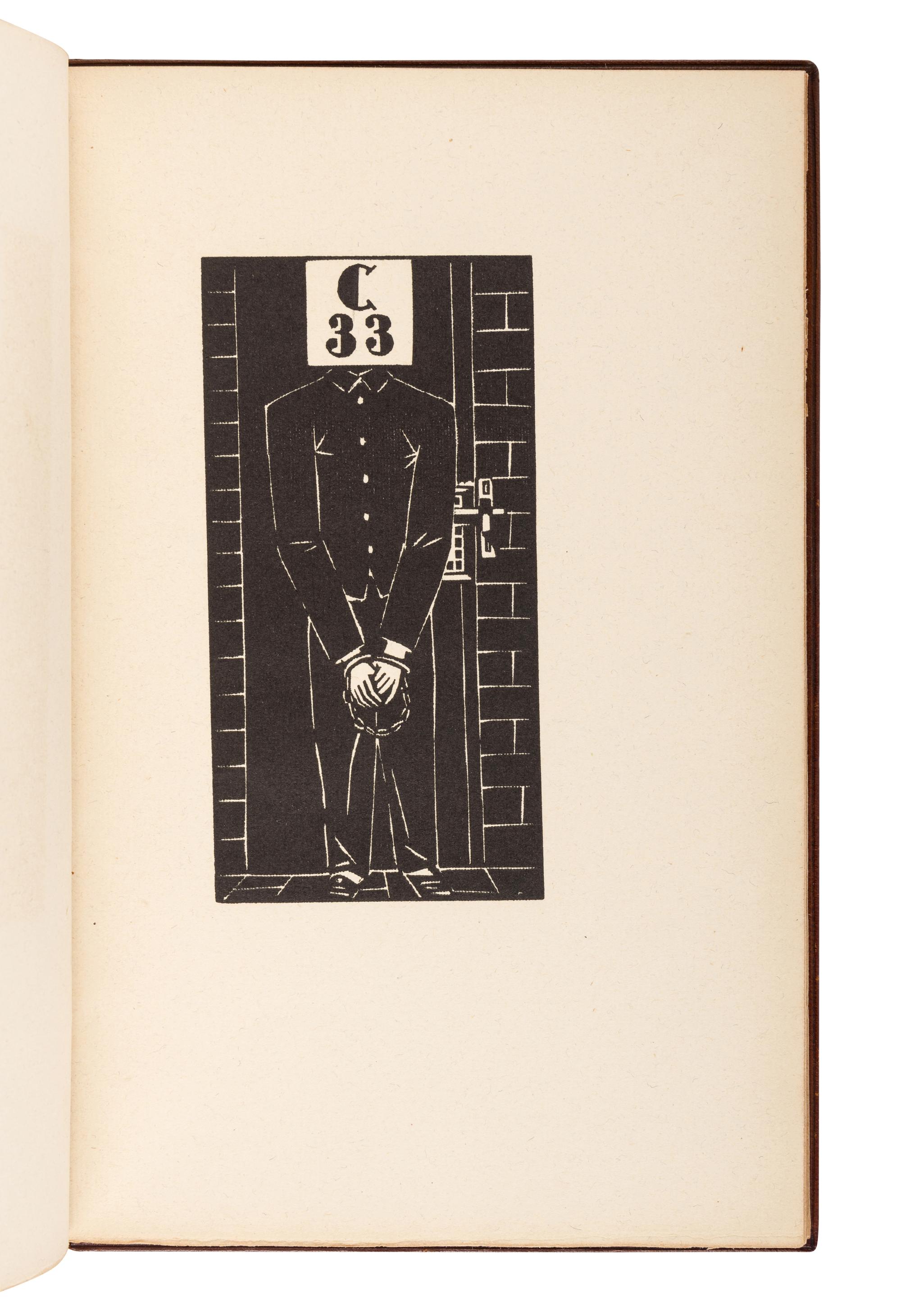 MASEREEL, Franz (1889-1972), illustrator. -- WILDE, Oscar (1854-1900). The Ballad of Reading Gaol . Munich: Drei Masken Verlag, 1924.