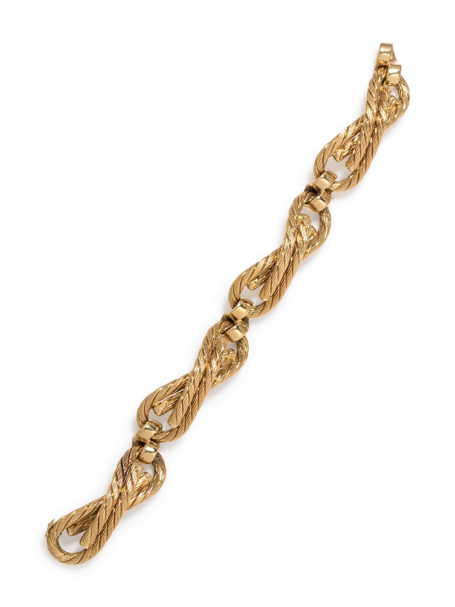 CARLO WEINGRILL, YELLOW GOLD BRACELET