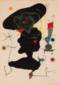 Plate V from Oda a Joan Miró , 1973