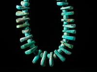 Pueblo Single-strand Turquoise Tab Necklace