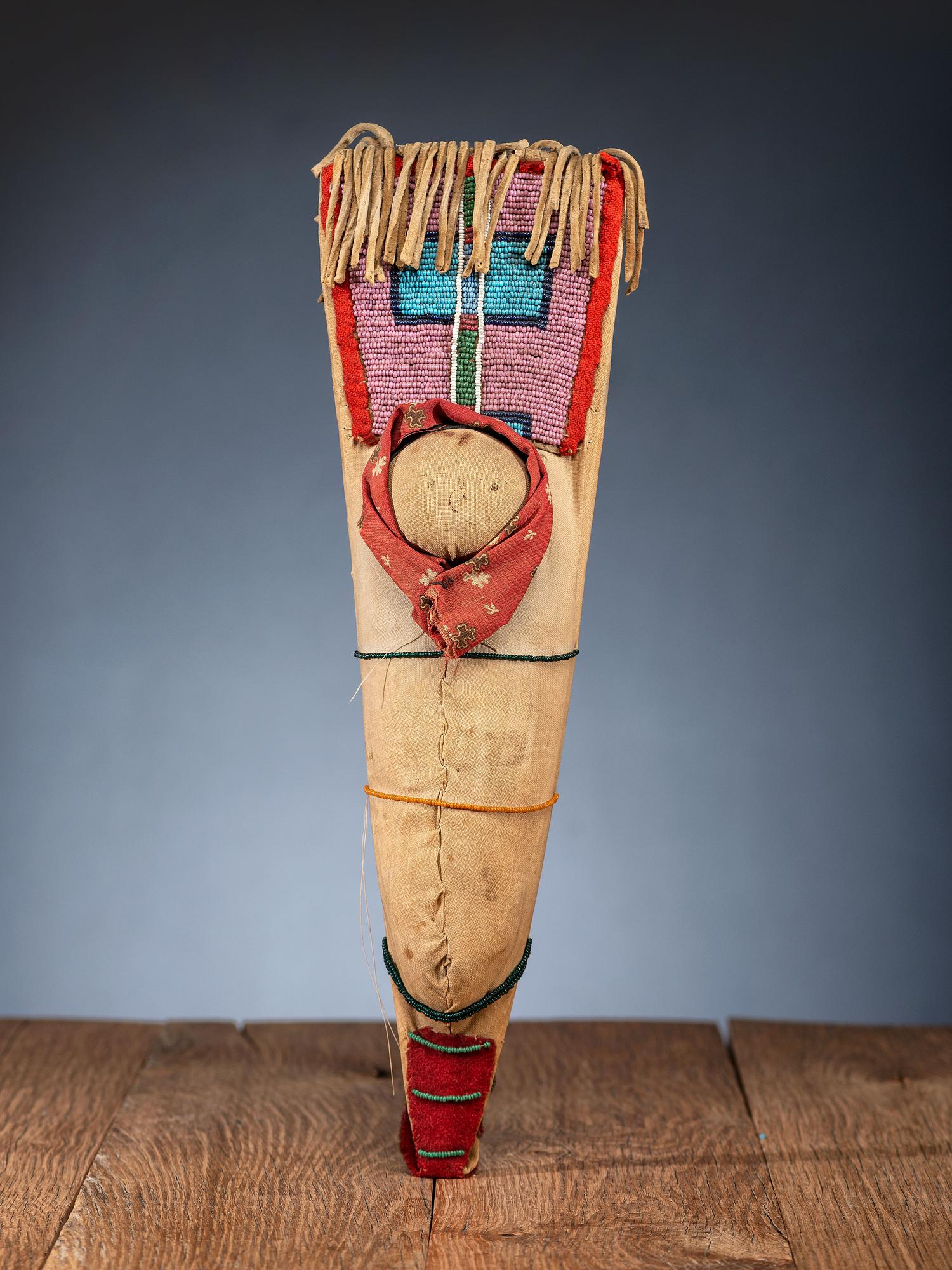 Apsáalooke [Crow] Beaded Toy Cradle