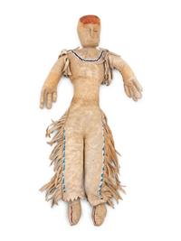 Apache Beaded Hide Doll