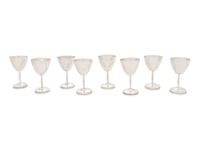 A Set of Eight Mexican Silver Cordial Stems