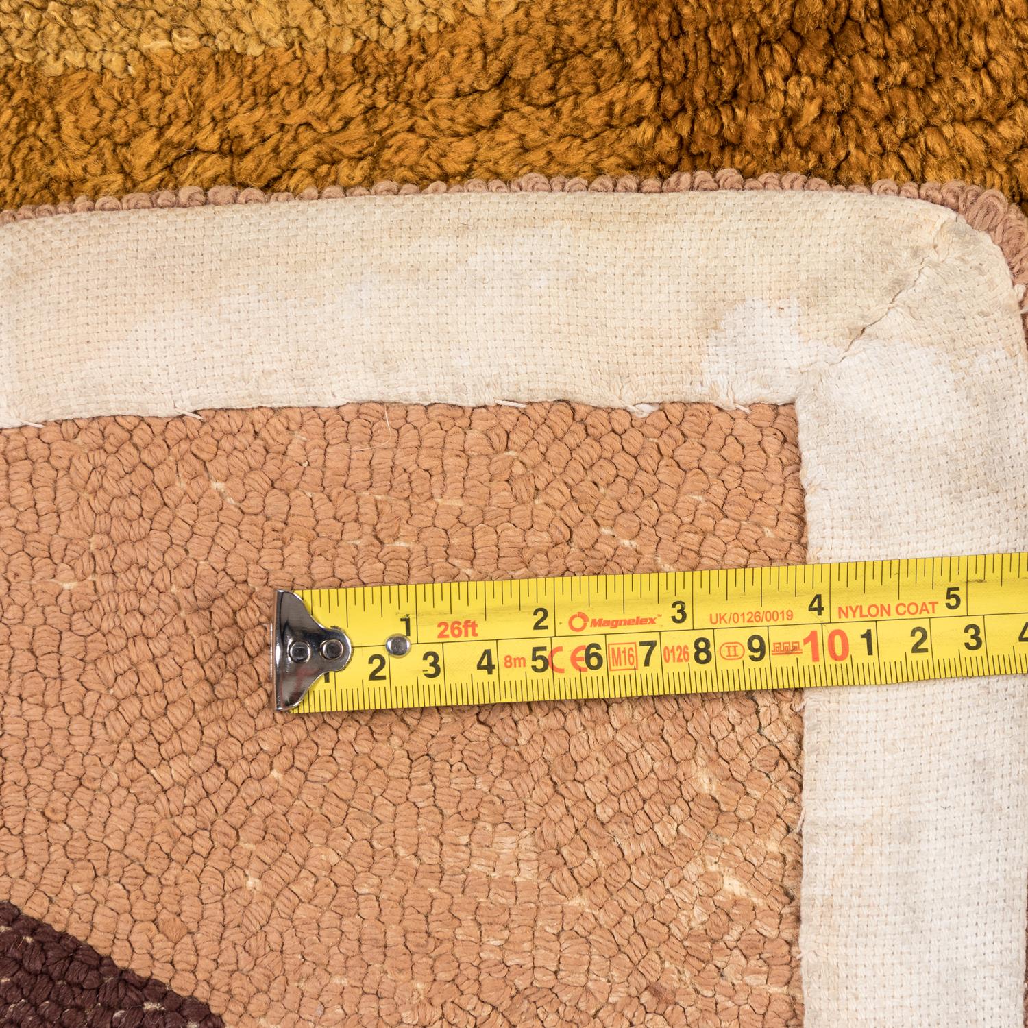 An American Starbust Hooked Rug