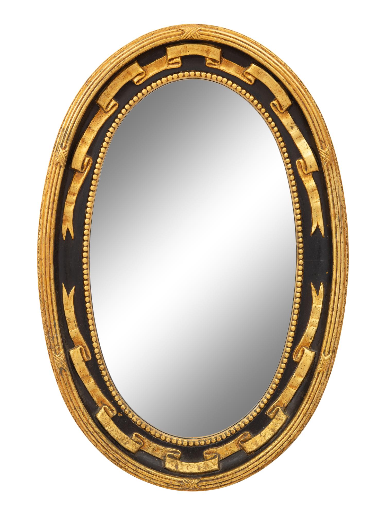 A Continental Parcel Gilt Mirror